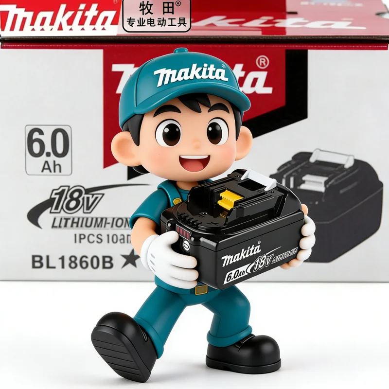 

100% Original Makita power tool Battery, 6.0Ah Makita 18V Battery, for Makita BL1860B BL1840 BL1830B BL1850B BL1850 BL1815