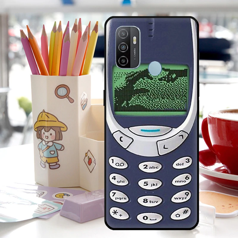 Retro Cellphone For Oppo A15 A16 A17 A18 A94 A74 A54 A38 A58 A78 A98 A40 A60 A80 A76 A96 A57 A77 A5 Pro Case