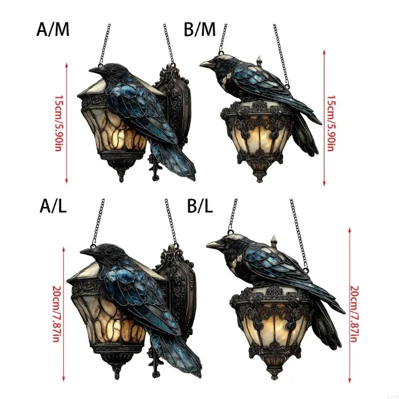 Ravens Halloween Halloween acrílico vintage ATMOSFERA PARTILHA FESTO FERIDADE FERRAMENTO FERRAMENTO