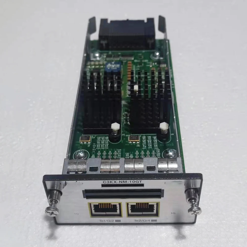 For Cisco 2-port 10 Gigabit RJ45 Interface Card is Used For 3750X C3KX-NM-10GT