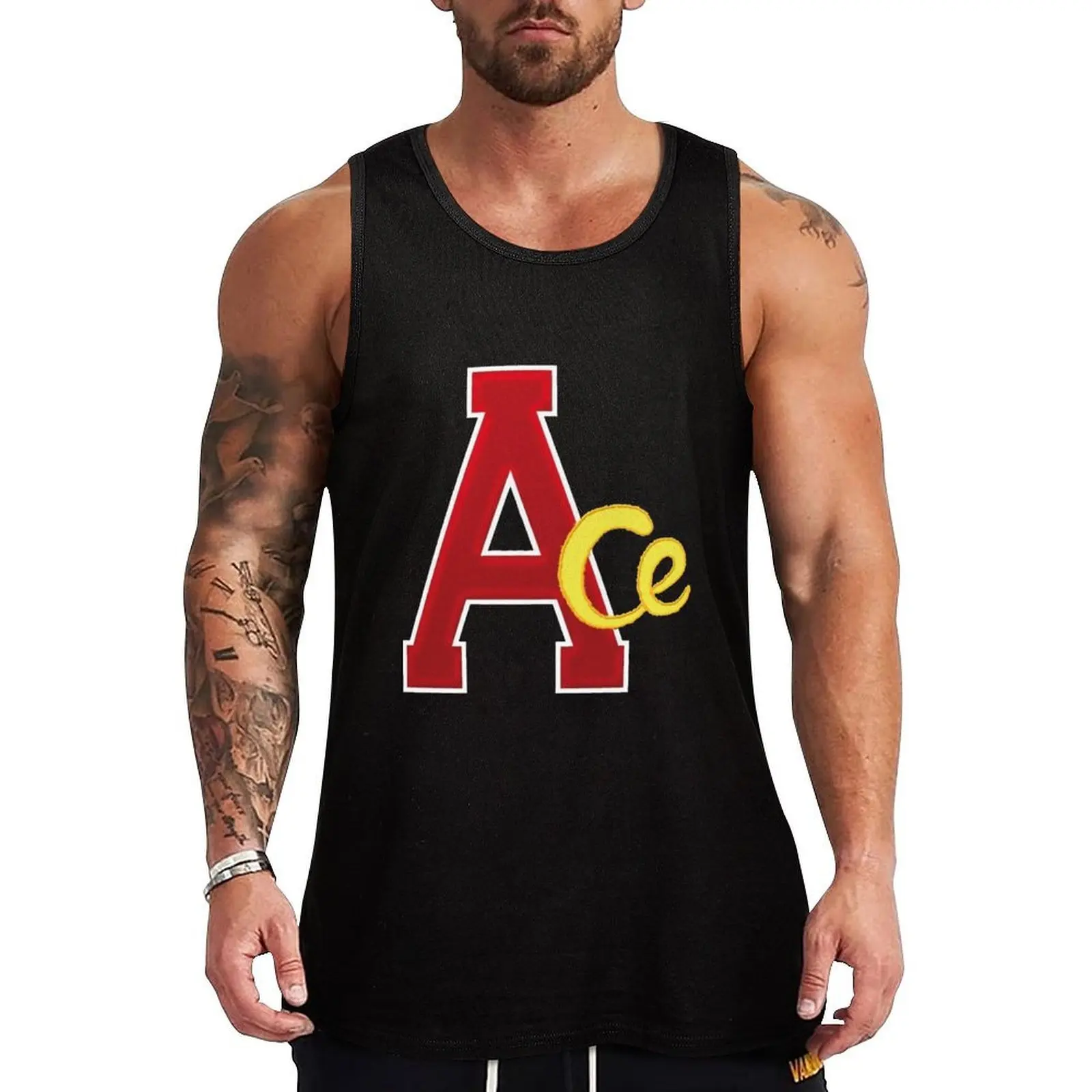 

ACE Tank Top Classic Basic Tank Top Regular Fit Casual Sleeveless
