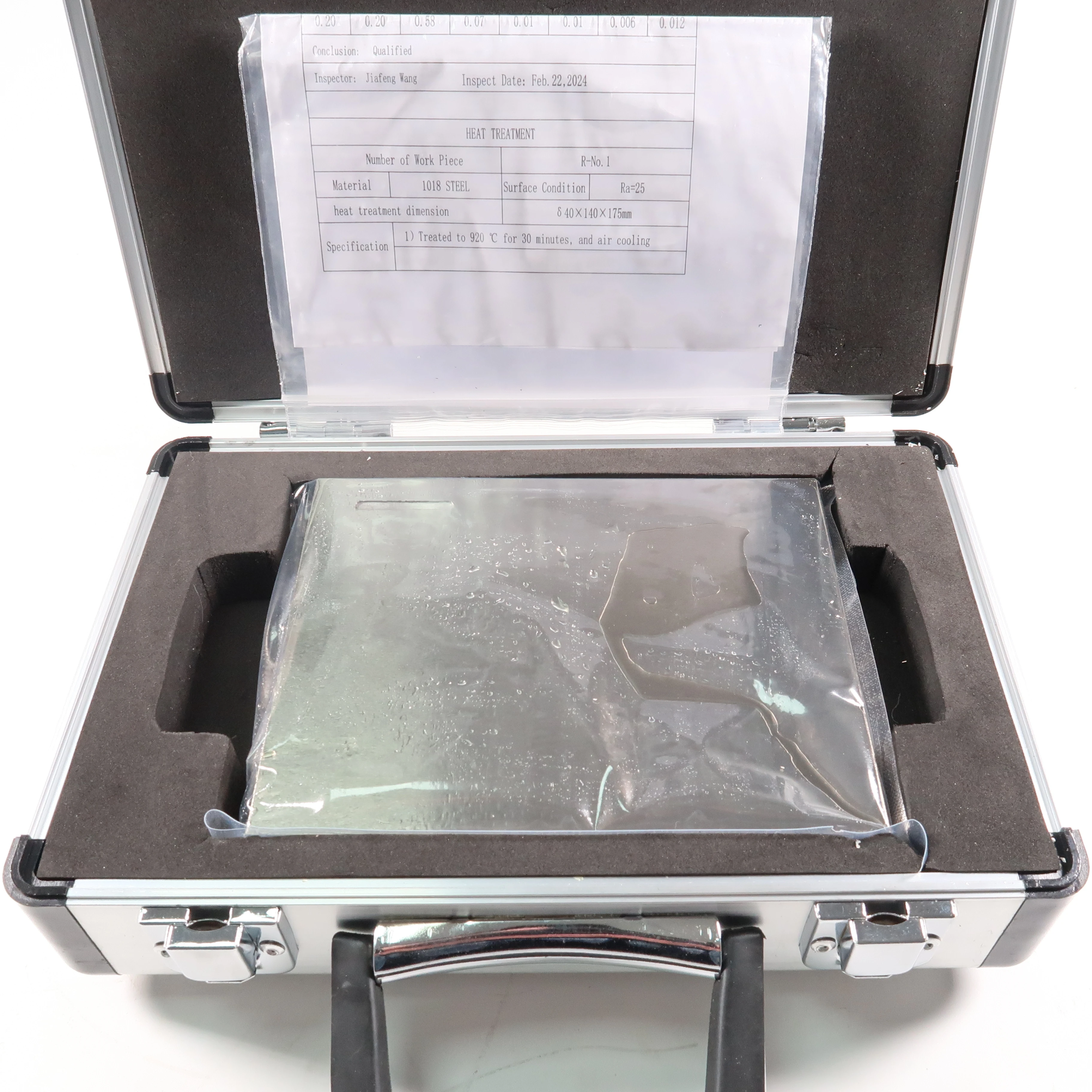 ASME BPVC-V-2015 T=.75'' Basic Ultrasonic Test Block 1018 Steel Nickel Plated for Ultrasonic Flaw Detection with Certificate BCB
