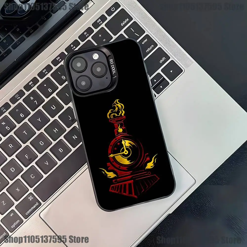 เคสโทรศัพท์มือถือ L-Limbus สำหรับ iPhone 17,16,15,14,13,12,11,Pro,XS,Max,Plus,Mini,SE4,E สีดำด้าน ป้องกันการกระแทก