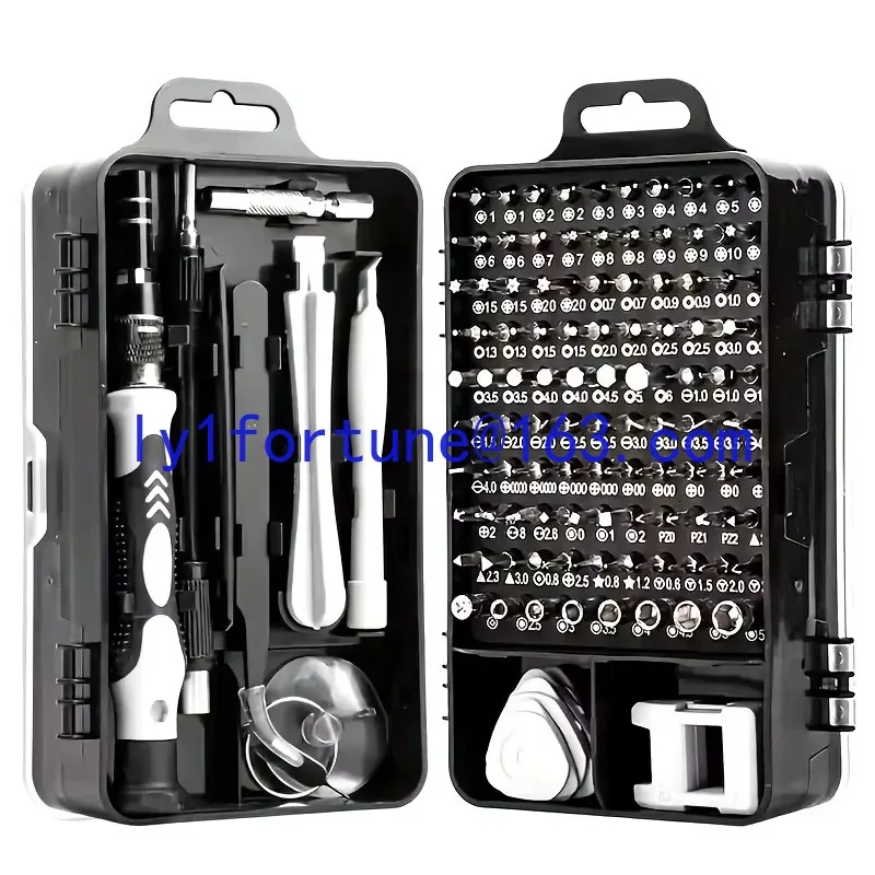 

Precision Professional Repair Kit 115-Piece Screwdriver Set Magnetic Non-Slip Handle Tweezers for Electronic Phones