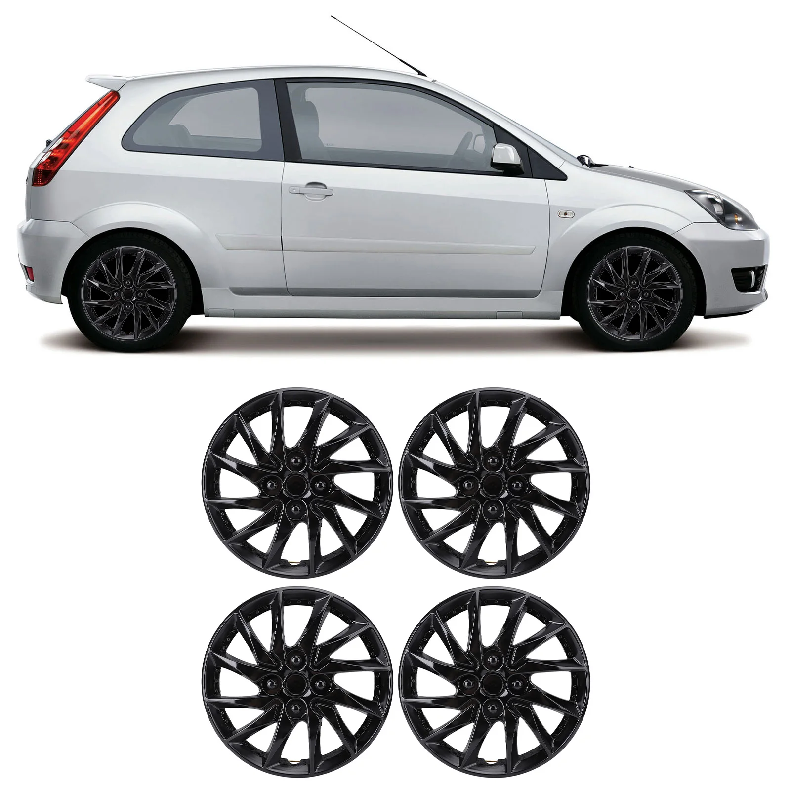 

14in Hubcap Wheel Cover Stylish Look Scratch Proof Protective Wheel Rim Cover Replacement for Wheel Rim Cover