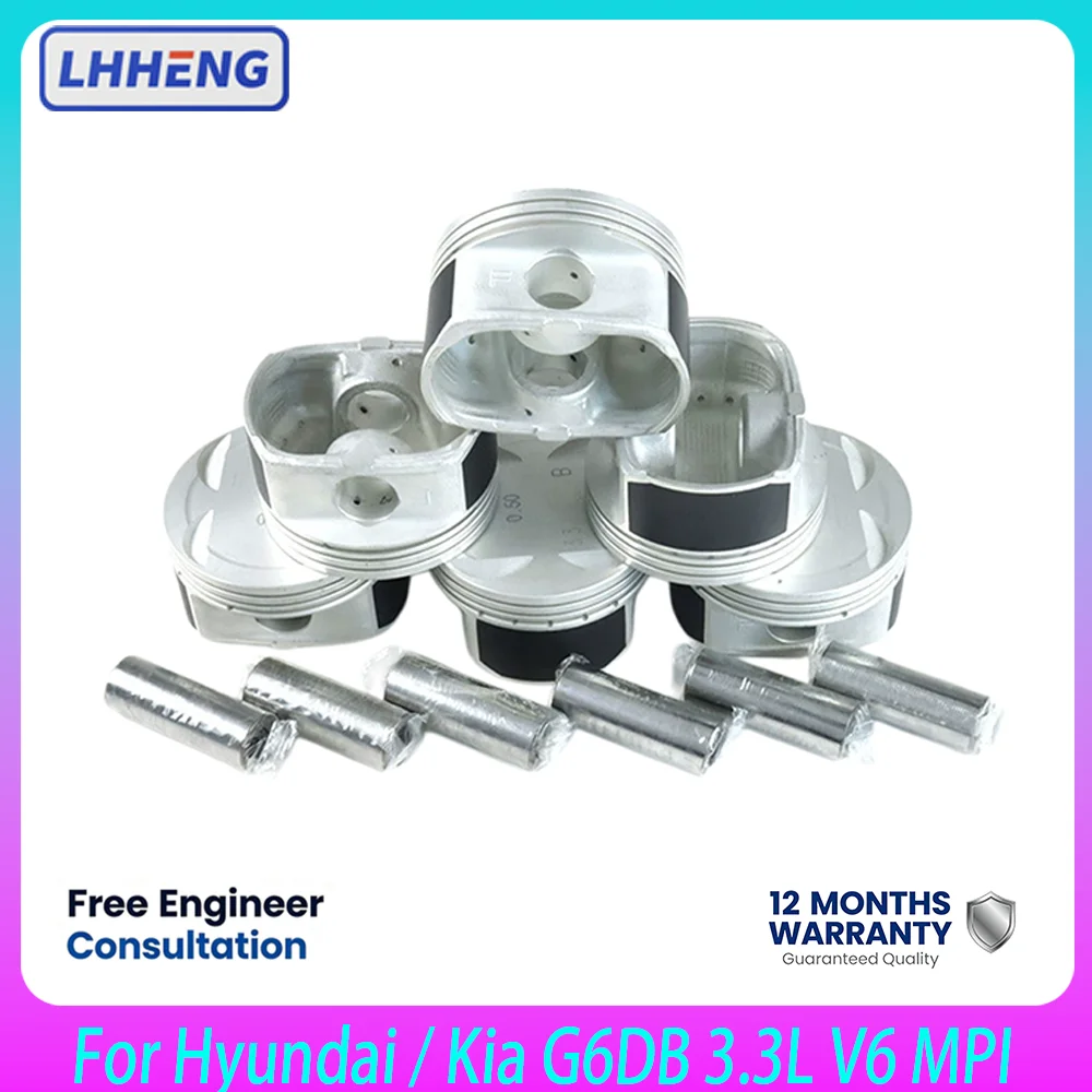 

23041-3C500 230413C500 Piston Fit For Hyundai G6DB 3.3L V6 Azera Sonata Santa Fe Kia Sorento Opirus STD Size Engine Piston & Pin