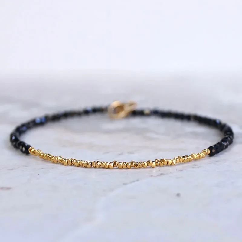 Black Spinel  Spiritual  Healing Stone Bracelet