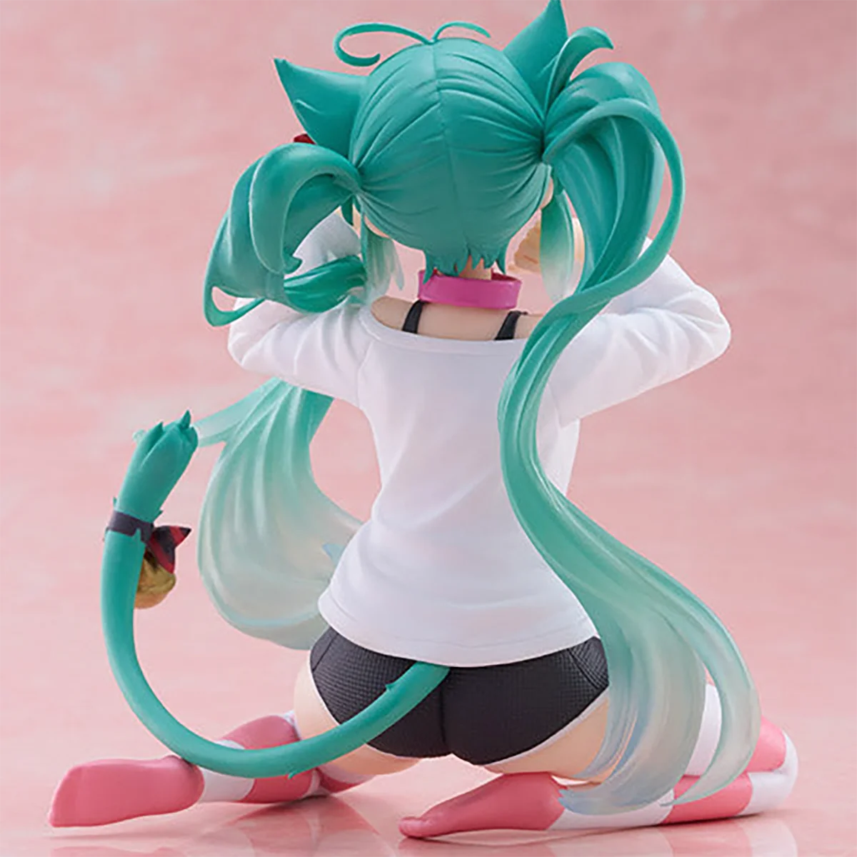 TAiTO Desktop Cute  Hatsune Miku Nekomimi T-Shirt Ver. Anime Figure Action Figure Model Toys Model Decoration Collection Series