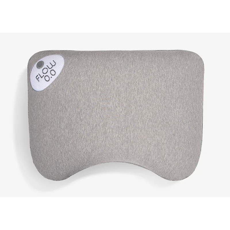 

BedGear Flow Cuddle Curve Pillow, Heather Grey/ White, Silver, Size 0.0