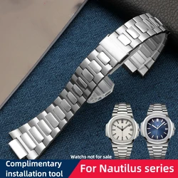 25X13mm strap for Patek Philippe Nautilus 5712 bracelet 5711 strap stainless steel bandsmetal bracelet men's silver rose gold