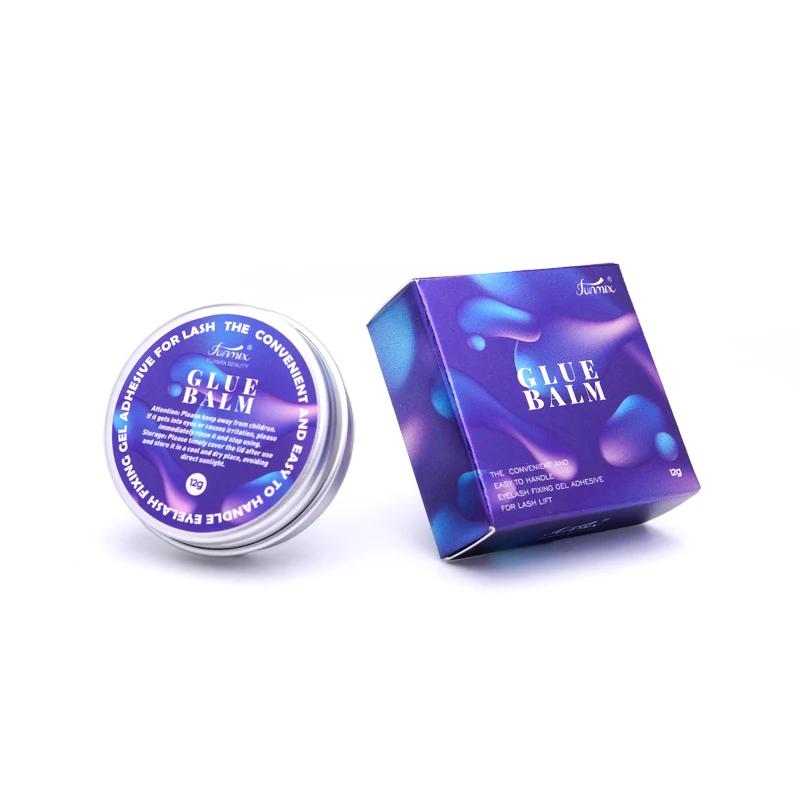 12g Funmix Trucco Estensione ciglia Non irritazione Forte fissatore Ciglia vegane Colla solida Balsamo Lifting Cera fissante