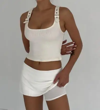 Damen-Mini-Skorts, lässig, stilvoll, schlicht, einfarbig, niedriger Bund, kurzer Rock für alle Jahreszeiten