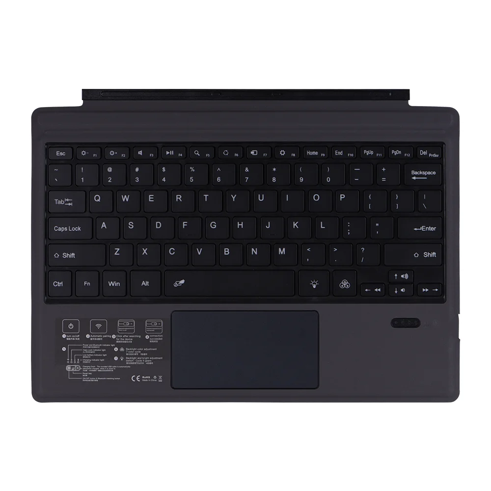 

Magnetic Leather Wireless Keyboard Case For Surface Pro 3 4 5 6 7 Surface Pro 7 Keyboard Cover