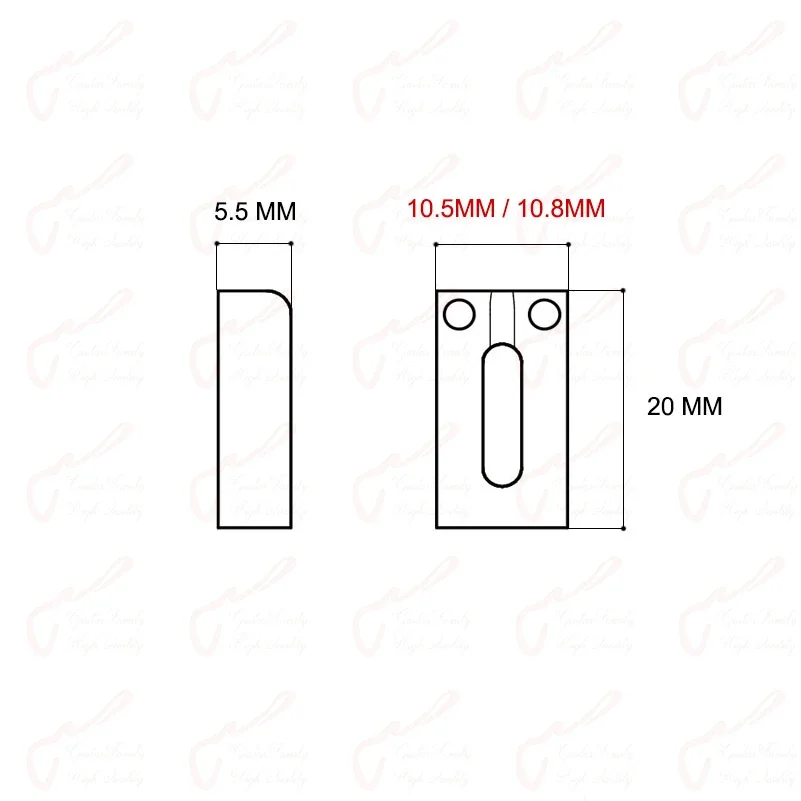 New - 1 Set ( 6/7/8 Pieces ) Electric Guitar Tremolo Bridge Stainless Steel Saddle  10.5MM/10.8MM 【Made in Korea】