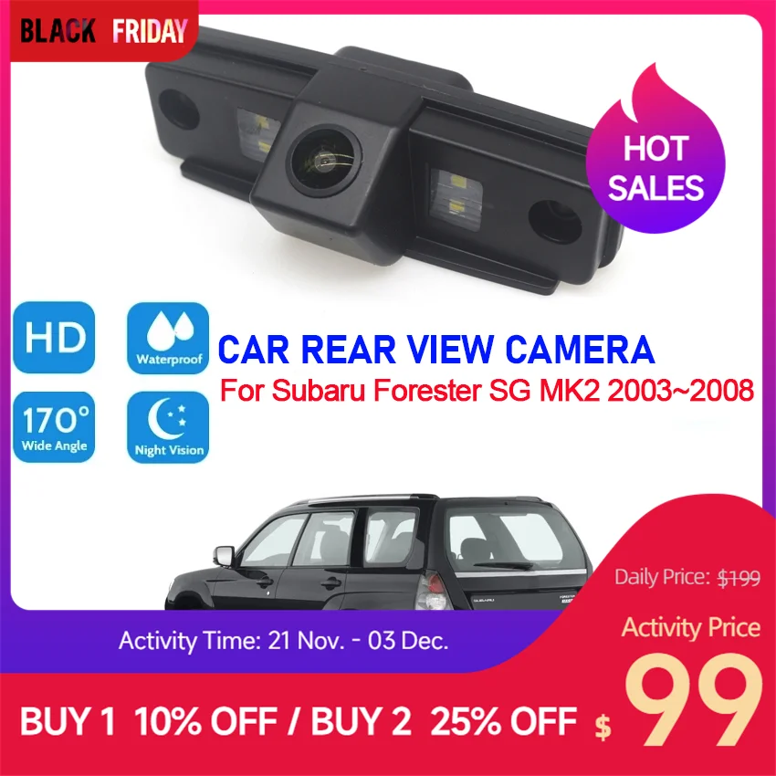 car camera For Subaru Forester SG MK2 2003 2004 2005 2006 2007 2008 CCD Full HD Night Vision Rear view Camera high quality RCA