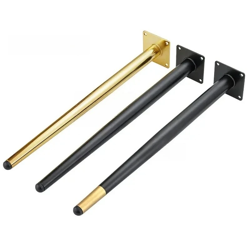 4 قطعة/المجموعة أرجل قطع الأثاث قدم ، 50-72 سنتيمتر لاستبدال طاولة الطعام ، كرسي العمل خلع الملابس قدم معدنية مدببة