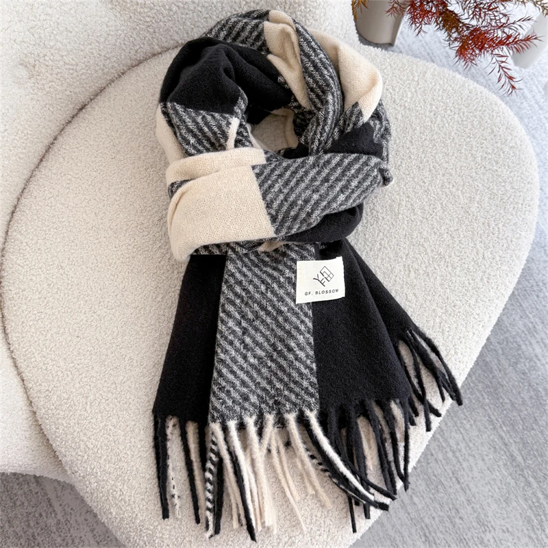 Cashmere Scarf for Women Thicken Warm Winter Blanket Brand Female Luxury Quality Shawl Wrap Bufanda 2025 Poncho Echarpe Pashmina