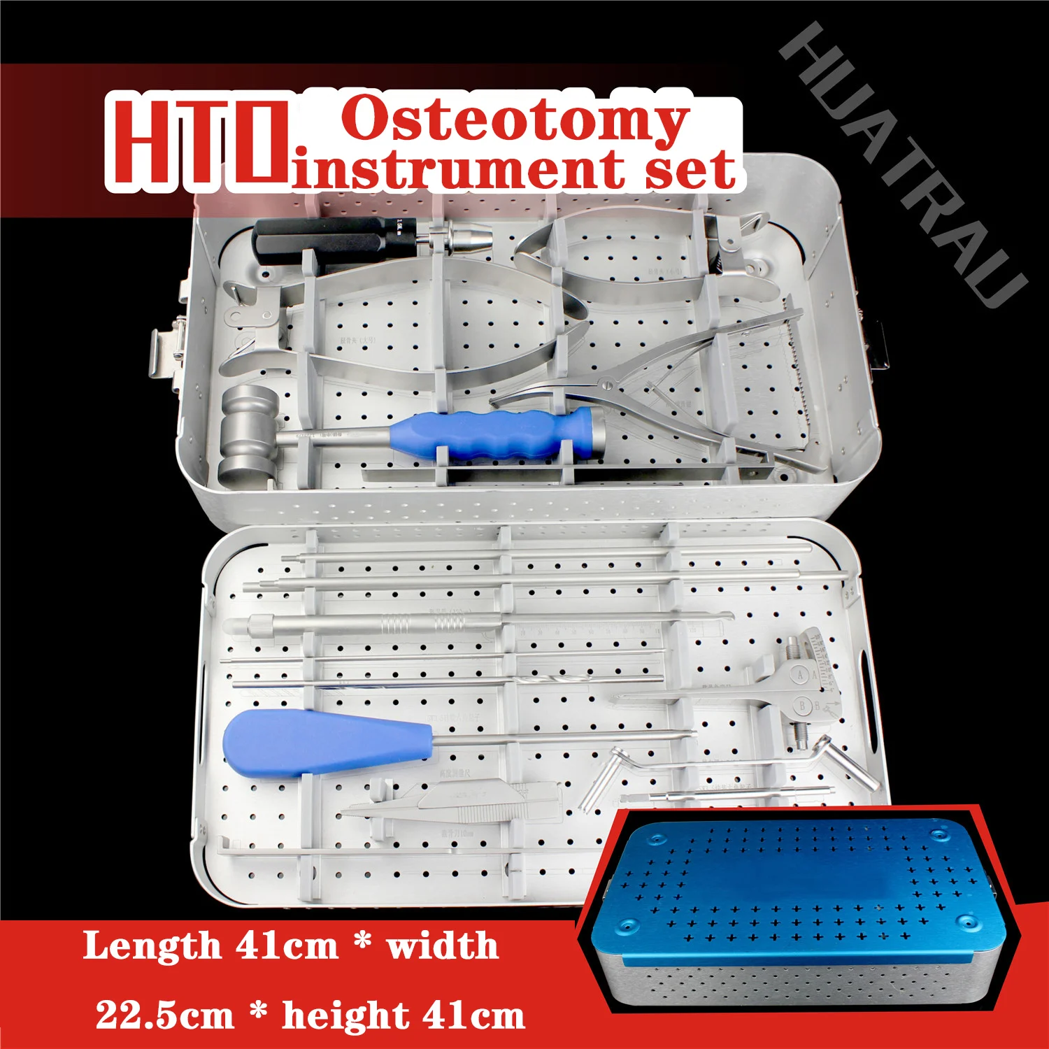 Orthopedic instruments medical high HTO osteotomy instrument set for tibial plateau joint osteotomy angle ulnar knife