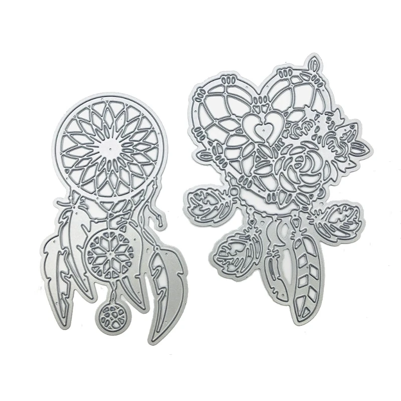 

Y1UB Dreamcatcher Metal Cutting Dies Stencil Scrapbooking DIY Album Stamp Paper Card Mold Embossing Decoration