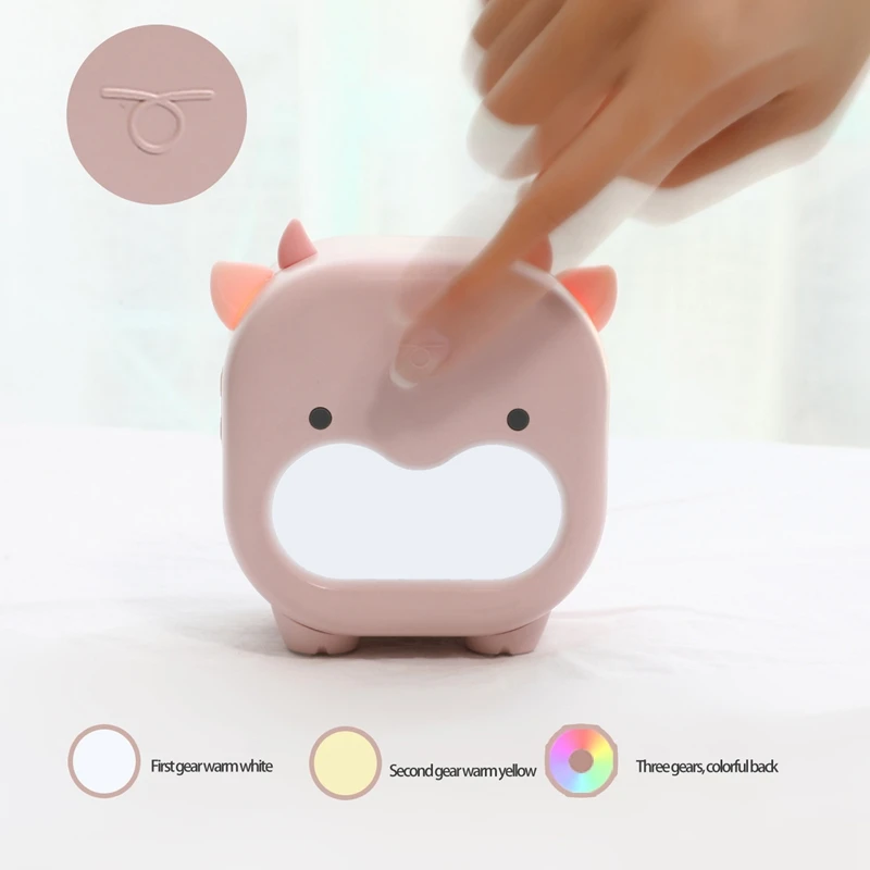 Nordic LED Night Light Children's Room Bedside Sleep Lamp Nightlight USB Charging Cute Night Light