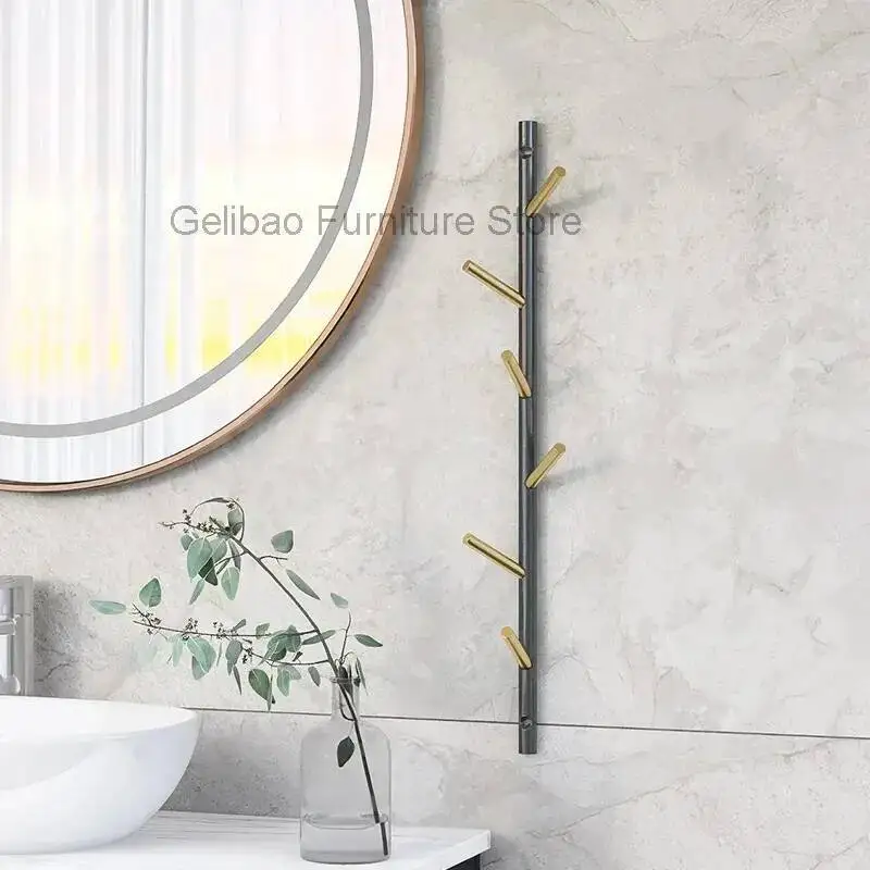 رفوف معطف معلقة صالة مفتوحة مجلة الشمال الفاخرة الدائمة مكان توفير الأحذية السكك الحديدية فستان المدخل Perchero أثاث المدخل #4