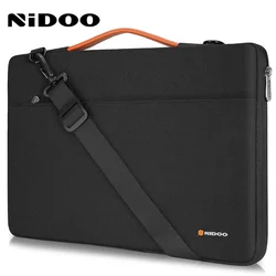 NIDOO-Bolso de hombro para ordenador portátil, maletín impermeable para Macbook Air M1 M2 Pro ThinkPad, 13, 14 y 15,6 pulgadas