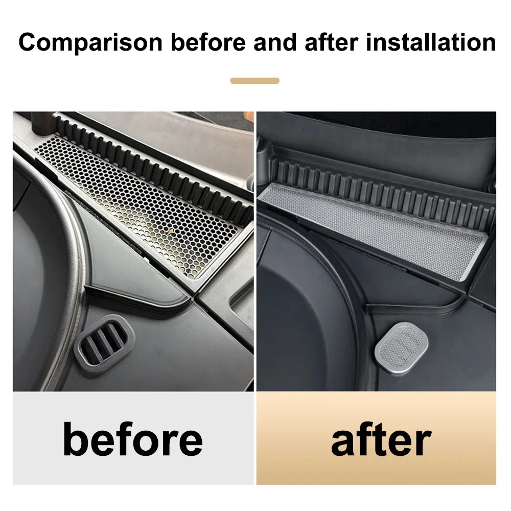 6 Pcs Front Cabin Air Outlet Mask Fit For 2026 2027 VOYAH Passion S Stainless Steel Anti Blocking Cover Automotive Supplies