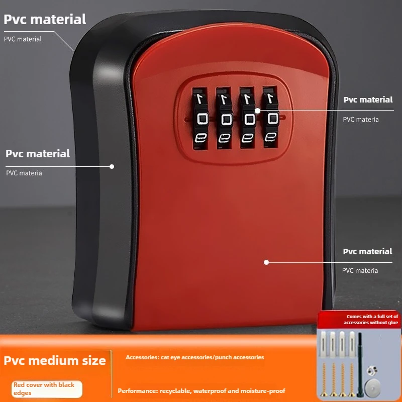 صندوق مفاتيح بكلمة مرور التجديد، مثبت على الحائط، صندوق ثقب الباب المضاد للسرقة، قفل مجموعة المشروع #6