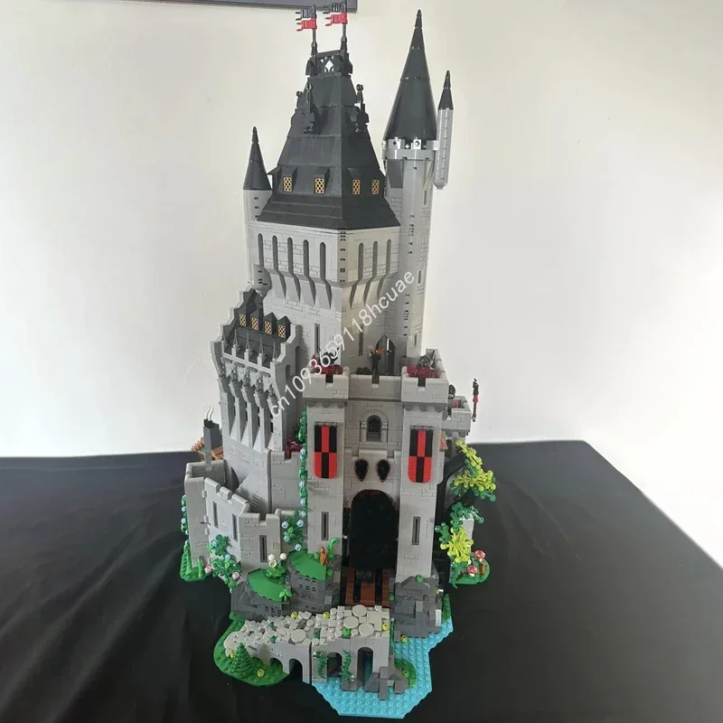 Moc القرون الوسطى فرسان الأسد برج عالٍ وحدات القلعة نموذج اللبنات الإبداعية تجميع الطوب هدايا عطلة الاطفال
