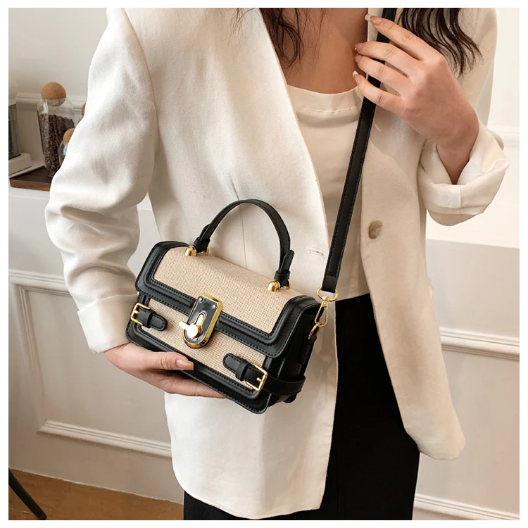 Bag Handbag Color Blocking Purse New Handbag Wholesale Fashion Ladies Shoulder Bag Cute Women\'s Bag