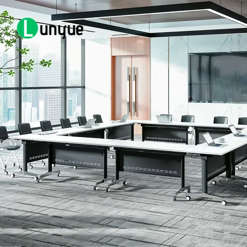 Modern Folding Laptop Desk Bench for School Training Office Activities Learning Space Saving Compact Design Portable Study
