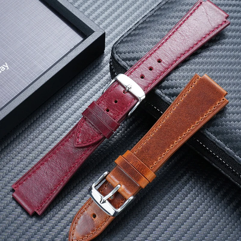 Wristband for Casio DW5600 GW-5000 GW-M5610 small square convex retro leather watch with men's bracelet 24 * 16mm