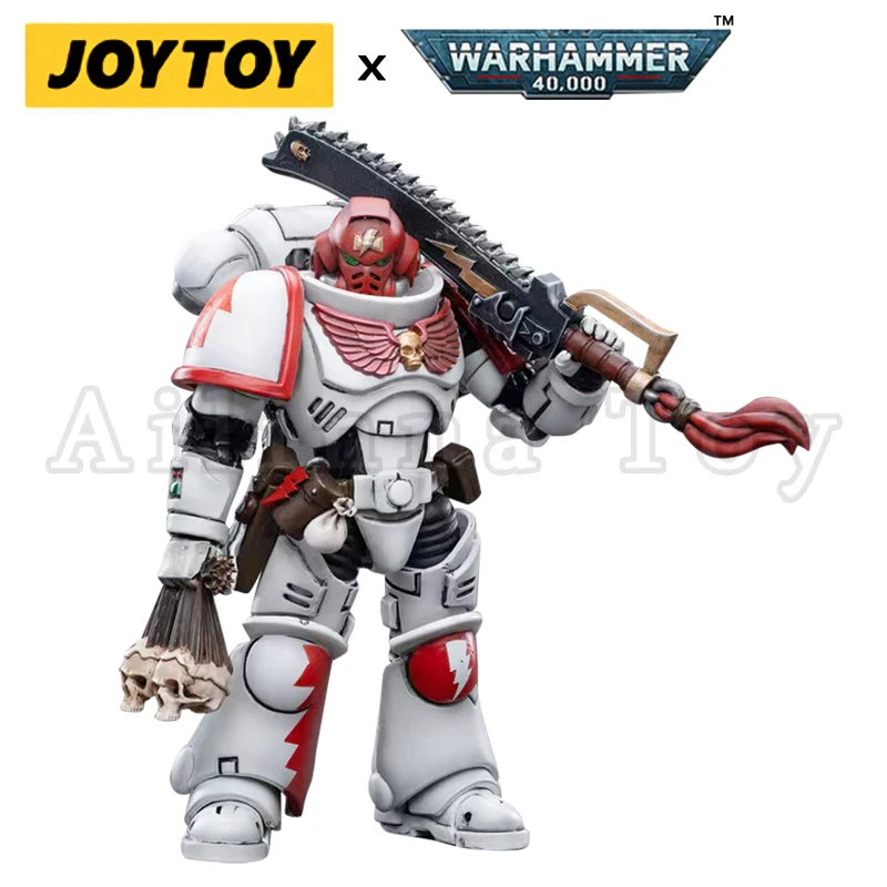 JOYTOY 1/18 Actionfigur 40K White Scars Intercessors And Bike Anime Collection Militärmodell