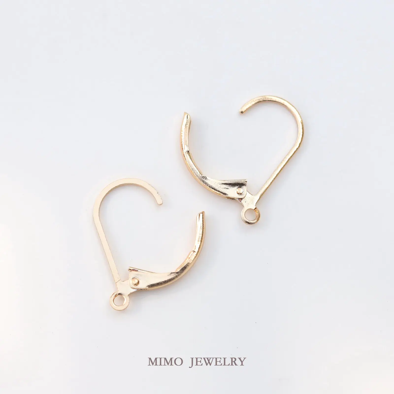 Gold Plated Copper Earrings Base Blank French Anti-drop Ear Hook Ear Hanging DIY Jewelry Making Supplies