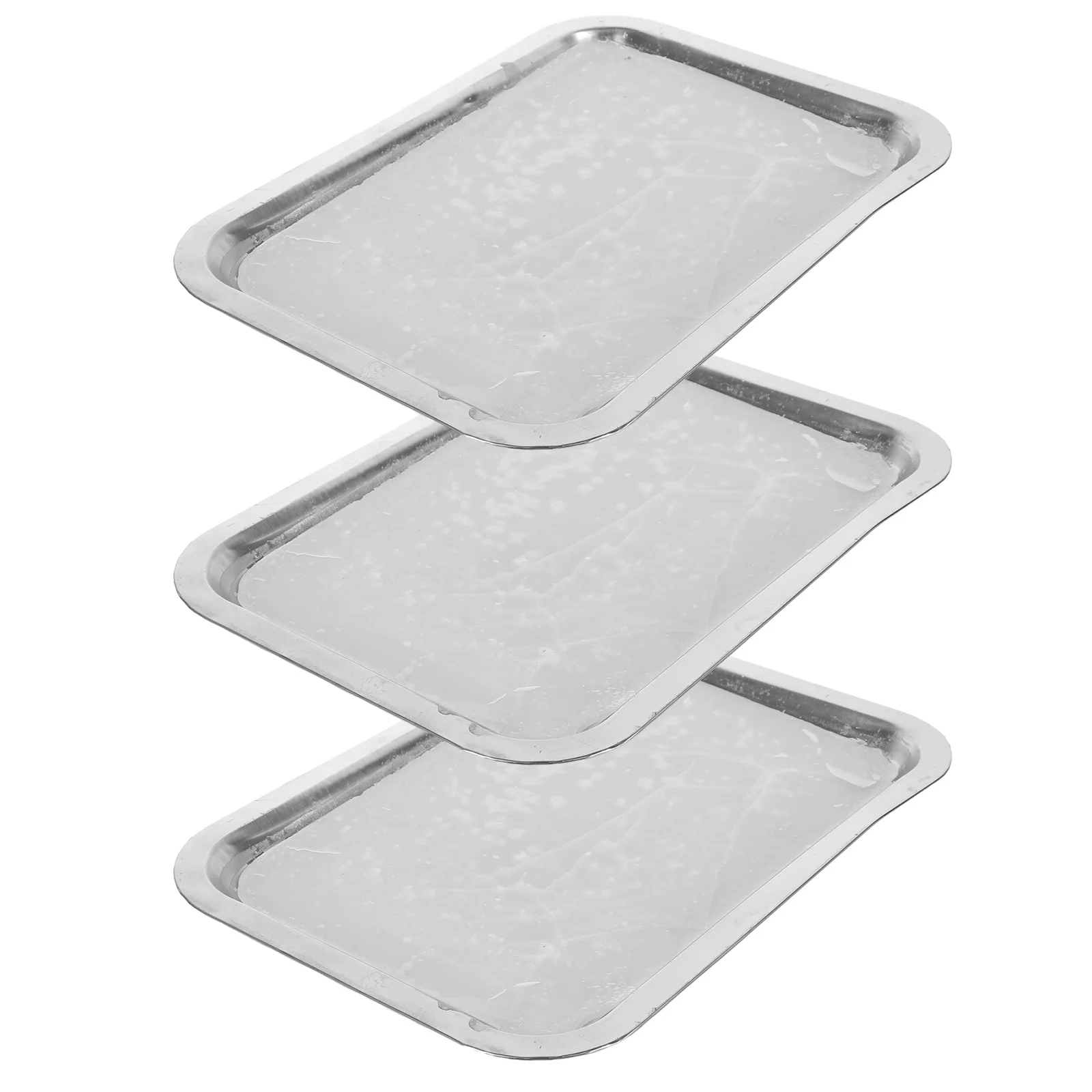 3 Pcs Wax Dissection Tray Junior Class Tool Stainless Steel Biological Laboratory Equipment