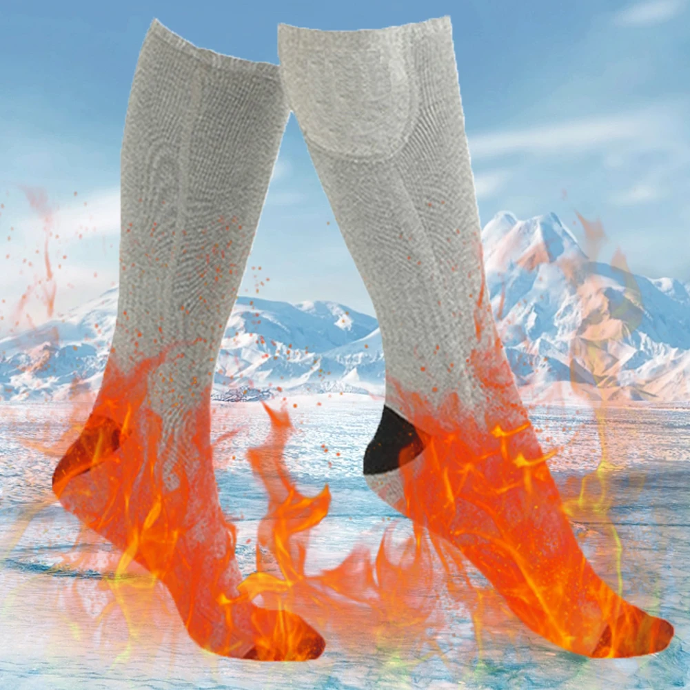 

Heated Socks Man Winter Rechargeable Heating Socks 3 Level Temperature Electric Heating Socks Winter Warm Thermal Socks Heating