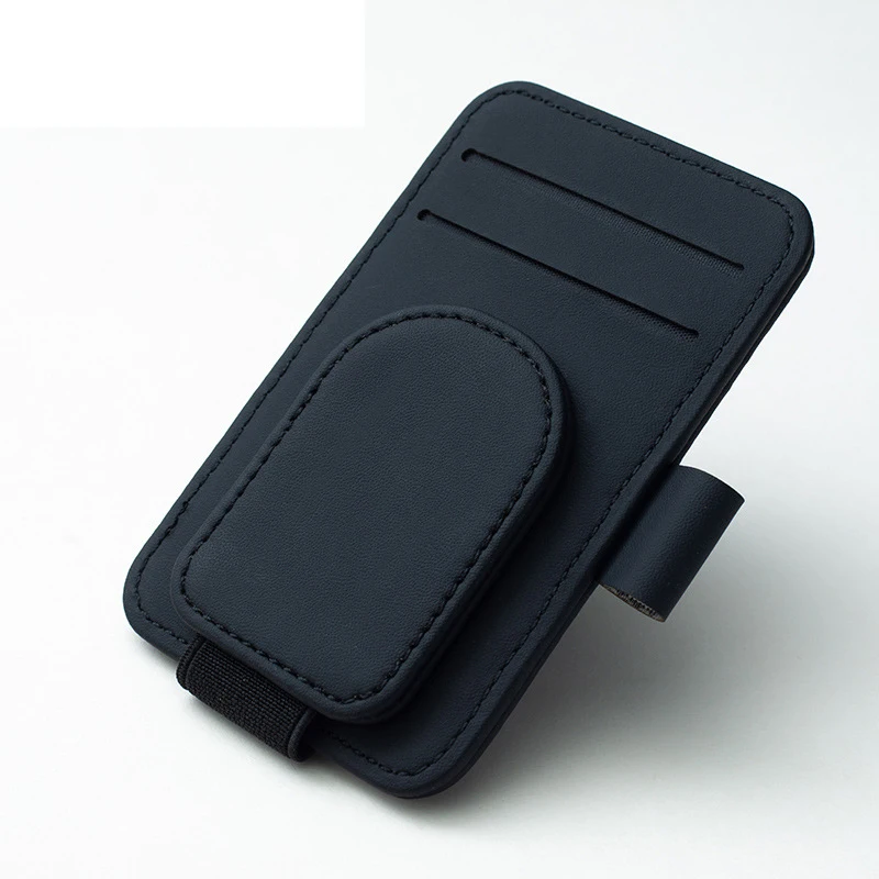 

Dream Car HomeCar Органайзер для солнцезащитного козырька с несколькими карманами Кожаный держатель для солнцезащитных очков Держатель для карт Держатель для карт Зажим для очков Сумка для солнцезащитного козырька