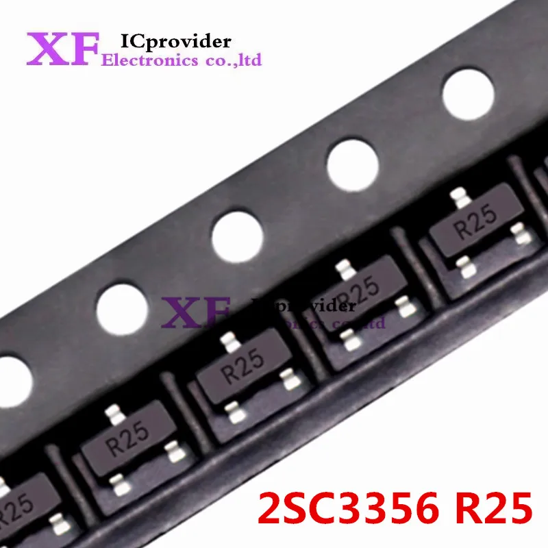 50PCS 2SC3356 2SC3356-25 R25 SOT23-3 Bipolar Transistors new IC