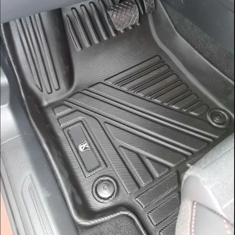 Car Floor Mats Waterproof Non-Slip For Skoda Kamiq GT 2020 2021 TPE All-Weather Protection Accessories Car Foot Pads For Kamiq image 5