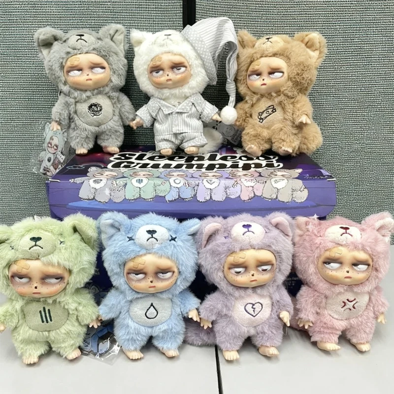 

Без рукавов Grumpipi серии плюшевая виниловая кукла Mystery Box Kawaii сумка-сюрприз аниме кулон брелок индивидуальный подарок на день рождения игрушка