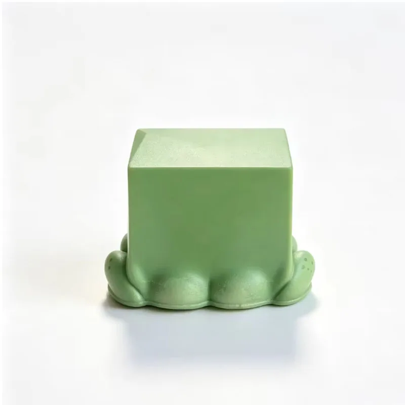 Cute Stuff Green Square Frog Resin Figurine Statues Home Office Desktop Decor Creative Gift Ideas Interesting Funny Gadgets