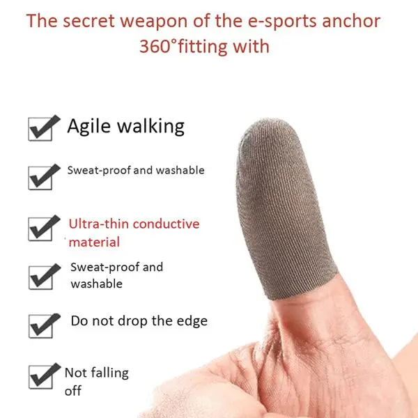 ปลอกนิ้วหัวแม่มือ 12 ชิ้นสําหรับ Pubg โทรศัพท์มือถือเกมเกม Gloves_BSH