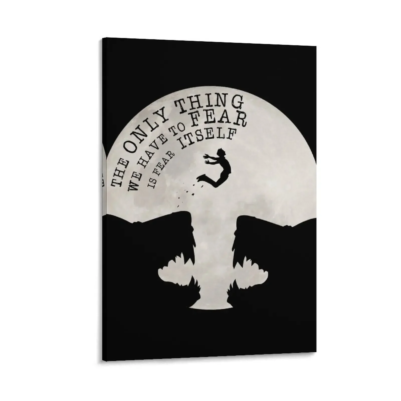 

the only thing we have to fear is fear itself motivational quote Canvas Painting posters for wall living room decoration