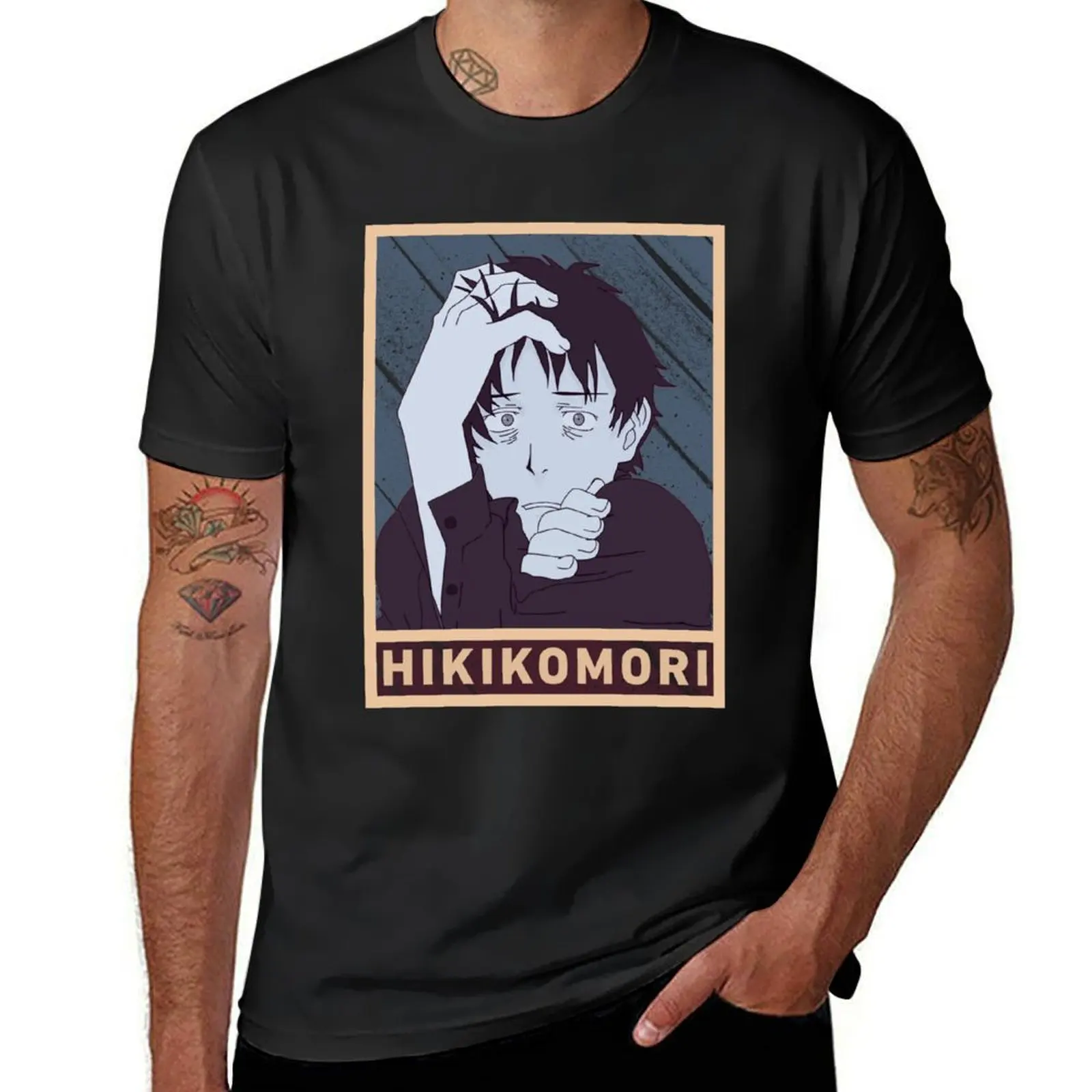 

HIKIKOMORI - Welcome to the NHK T-Shirt blanks korean fashion men workout shirt