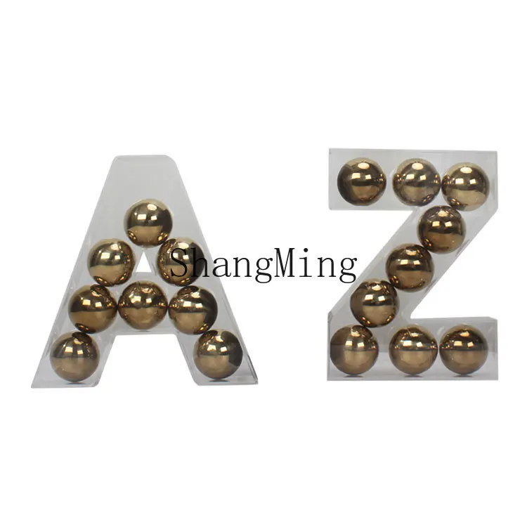 

DSA Modern Creative Transparent Acrylic Letter Ornament Home Decoration Desktop Craft Placement