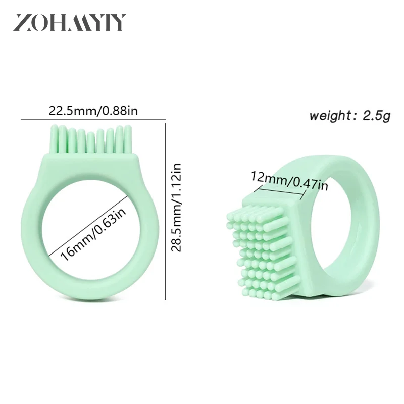 Soft Silicone Teethers Children'S Toothbrush Portable Finger Toothbrush Head Dental Care Baby Health Emergency Toothbrush