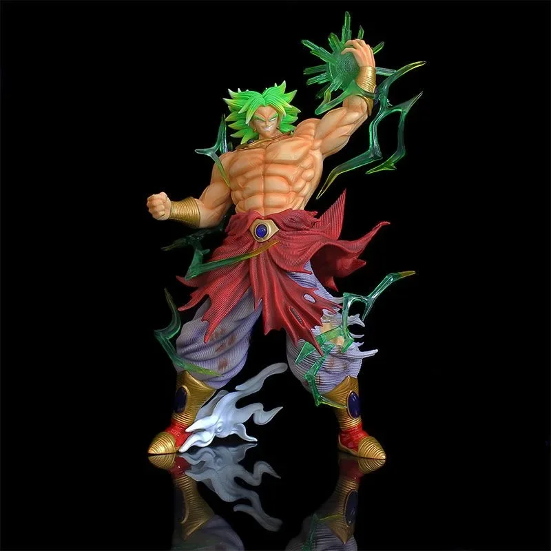 Anime Super Saiyan Broly Figuur GK Dragon Ball Beeldje 41 cm BUG Broly Action Figure Verlicht Model PVC Collectie Desktop speelgoed