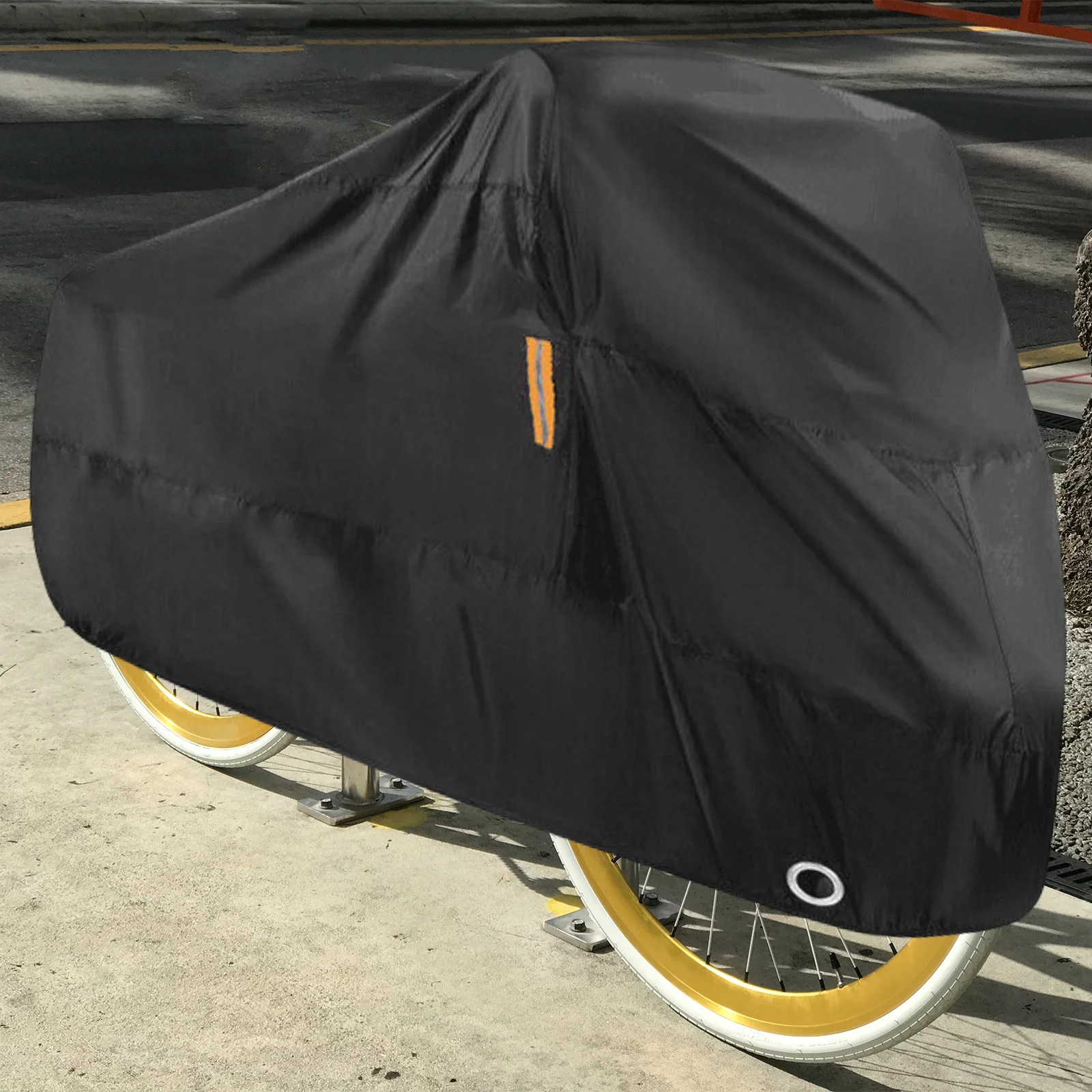 

1Pcs Oxford Cloth Bike Protective Cover Waterproof Windproof Dirt Resistant Cover with Elastic Hem Buckle Closure for Mountain