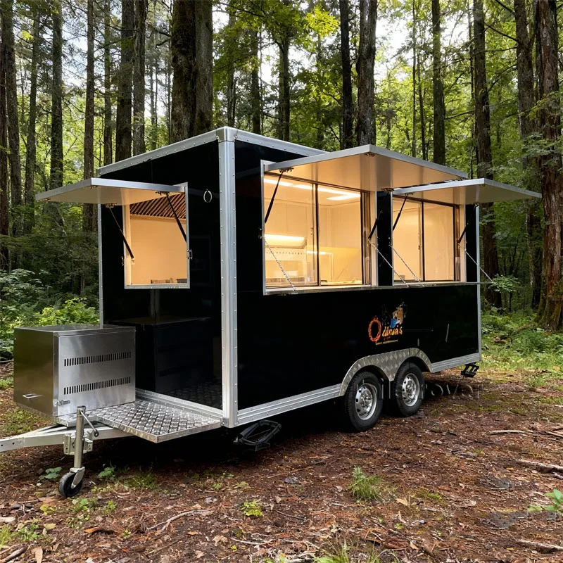 

Mobile Food Truck Fully Equipped Restaurant Pizza Burger Tacos Fried Chicken Doner Kebab Mobile Food Carts for Sale