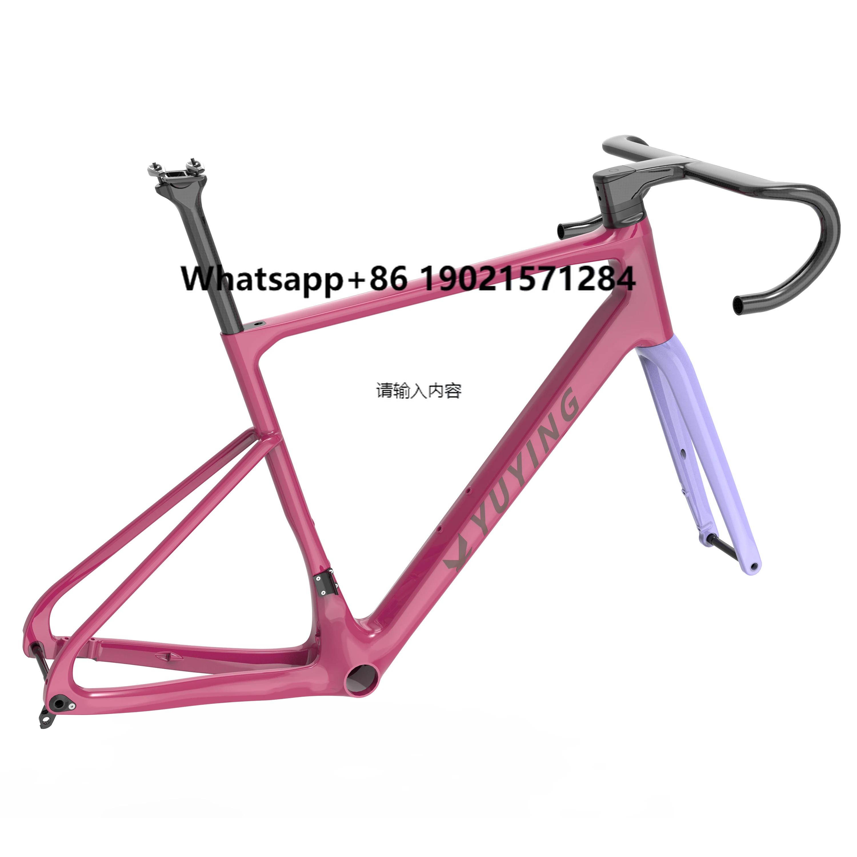 

Light 700c Carbon Road Bike Frameset Factory Quality Bicycle BB386 Thru Axle Frame Sets
